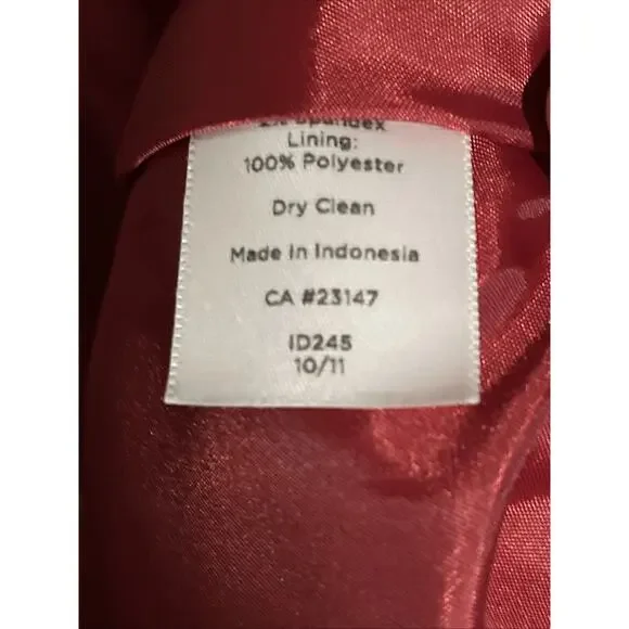 Talbots Cute Spring Floral Blazer Jacket Size 12P Red Pink Green Career - Picture 12 of 12